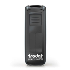 TRODAT Bélyegzõ, TRODAT "Pocket Printy 9511", fekete ház, fekete párnával bélyegző