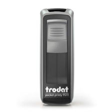 TRODAT Bélyegző, TRODAT Pocket Printy 9511, ezüst ház, fekete párnával (IT9511E) bélyegző