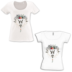  Trófea mintás - Mély kivágású & Csónaknyakú Női Póló