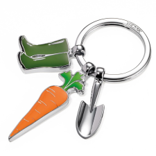 Troika Garden Love kulcstartó - Narancssárga/ezüst (KR14-23/CH) kulcstartó