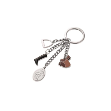 Troika Horse Kulcstartó 4 charm dísszel (KR13-17/CH) kulcstartó