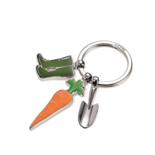 Troika Kulcstartó, 3 charm dísszel, troika "garden love" kr14-23/ch kulcstartó