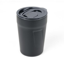 Troika Termoszbögre, 300 ml, rozsdamentes acél, TROIKA  Cup-uccino , fekete bögrék, csészék