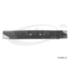 Trolli Fűnyíró kés Trolli 420 420mm, 2 furatos, utángyártott