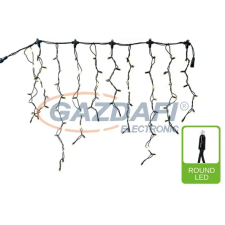 Tronix 007-050 PS230 Jégcsap fényfüggöny, 2x0,8m, fekete vezetékkel, 6500K CW világítás