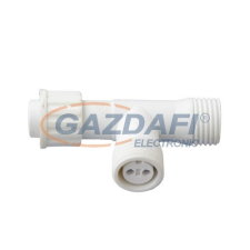 Tronix 010-005 T elosztó, fehér, IP44, 2 db kültéri izzósor
