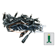 Tronix 016-009 PS24 Fényfüzér, 6m, zöld vezetékkel, 2400K, WW+ kültéri izzósor