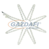 Tronix 580-023 LED kültéri dekorációs 8 ágú csillag, alumínium keret, 5.4W, 60x60cm, IP44, 2400K