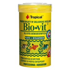 Tropical Bio-vit 100ml/20g növényi összetevőkben gazdag haltáp akváriumi halak számára haleledel