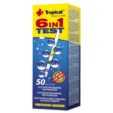 Tropical TEST 6in1 (50 teszt csík) tavakba és akváriumba akvárium vegyszer