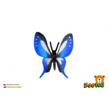  Tropikus pillangó Papilio/Zooted kék fecskefarkú műanyag 5cm tasakban játékfigura