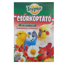 ,TRÓPUS, Trópus | Csőrkoptató - ízesített (gyógynövényes) díszmadarak részére - 2x35g madáreledel