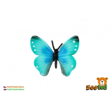 Trópusi Morpho Helena pillangó műanyagból, 7 cm-es zacskóban játékfigura