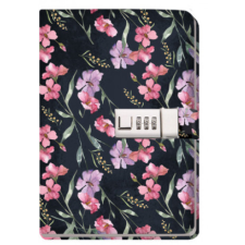 Trötsch Tagebuch mit Zahlenschloss Flowers – Trötsch naptár, kalendárium