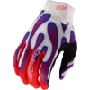 TROY LEE DESIGNS Air gyerek kesztyű - Overspray fehér/lila TROY LEE DESIGNS Bicikli alkatrészek Kerékpáros ruházat Kerékpáros kesztyűk