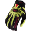 TROY LEE DESIGNS Air kesztyű - Cyclops fekete/sárga fluo TROY LEE DESIGNS  Bicikli alkatrészek Kerékpáros ruházat Kerékpáros kesztyűk