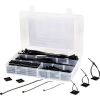 TRU COMPONENTS Kábelkötegelő készlet, UV álló, fekete, 350 db, Tru Components (1566622)