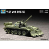 TRUMPETER 1/72 T-55 tank modell BTU-55 buldózer adapterrel