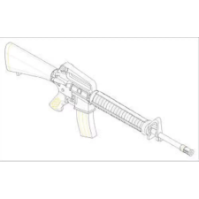 Trumpeter AR15/M16/M4 FAMILY-M16A2 (6 units)  (00502) makett
