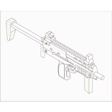  Trumpeter German Firearms Selection-MP7 (6 guns) 1:35 (00523) makett