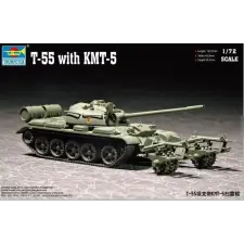  Trumpeter T-55 with KMT-5 1:72 (07283) makett
