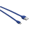 Trust 20136 Flat USB Type-A apa - Micro USB Type-B apa Adat és töltő kábel - Kék (1m)