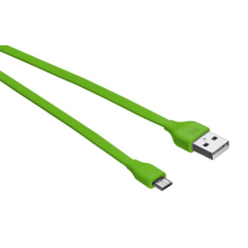 Trust 20138 Flat Micro-USB 2.0 adat- és töltőkábel 1m - Zöld kábel és adapter