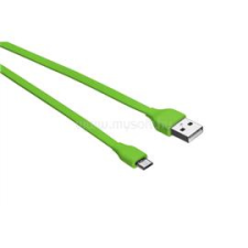 Trust 20138 Flat Micro-USB Cable 1m - lime (TRUST_20138) kábel és adapter