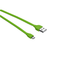 Trust Urban lapos Micro-USB - USB adat/töltőkábel 1m zöld (20138) kábel és adapter