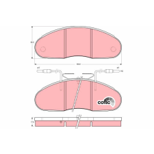 TRW fékbetétkészlet, tárcsafék TRW GDB1069 autóalkatrész