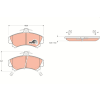 TRW fékbetétkészlet, tárcsafék TRW GDB1198
