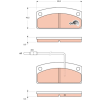 TRW fékbetétkészlet, tárcsafék TRW GDB1679