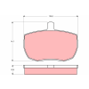 TRW fékbetétkészlet, tárcsafék TRW GDB341