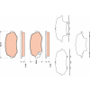 TRW fékbetétkészlet, tárcsafék TRW GDB3486