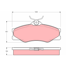 TRW fékbetétkészlet, tárcsafék TRW GDB399 autóalkatrész