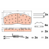 TRW fékbetétkészlet, tárcsafék TRW GDB5095