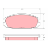 TRW fékbetétkészlet, tárcsafék TRW GDB745