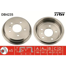 TRW fékdob DB4235 autóalkatrész