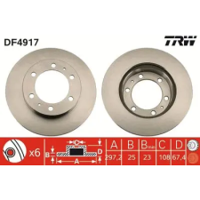 TRW féktárcsa DF4917 autóalkatrész
