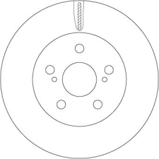 TRW féktárcsa TRW DF6734 féktárcsa