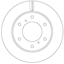 TRW féktárcsa TRW DF6735 féktárcsa