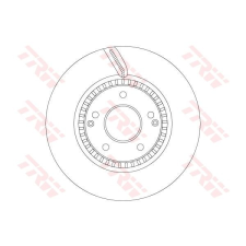 TRW Féktárcsa TRW DF6884S féktárcsa