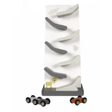 Tryco - fából készült cikk-cakk versenypálya kisautókkal autópálya és játékautó