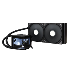 TRYX PANORAMA 280 fekete hűtés