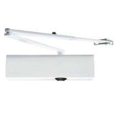  TS2000 karos ajtócsukó fehér, Reteszelő karral zár és alkatrészei