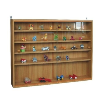 TSIDEEN Fali vitrin modell szekrény polc üveges 60x80 cm kisautó, modellvasút gyűjtő bútor