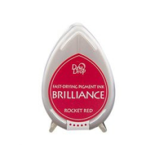 Tsukineko Gyöngyház bélyegzőpárna BD-23, Brilliance / Rocket Red - Rakéta piros (1 db) bélyegző