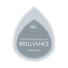 Tsukineko Gyöngyház bélyegzőpárna BD-93, Brilliance / Starlite Silver - Csillagfény ezüst (1 db) bélyegző