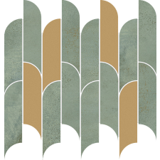 TUBADZIN Csoport Tubadzin Tissue Green 29,8x27,2cm Mozaik csempe