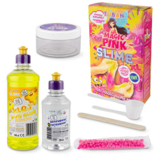 Tuban Magic Pink Slime készítő készlet rózsaszín golyókkal kreatív és készségfejlesztő